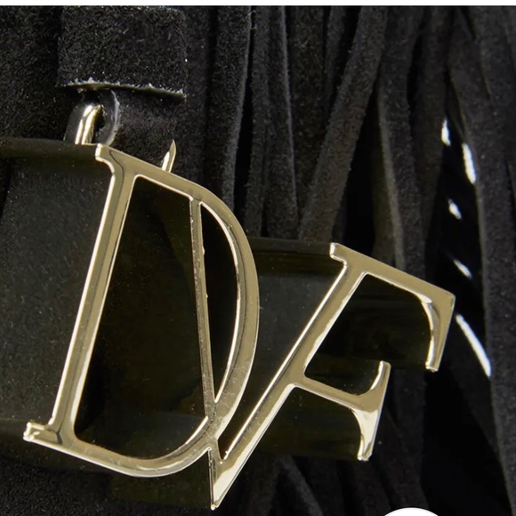 Diane von Furstenberg suede black bag.. - Picture 3 of 3